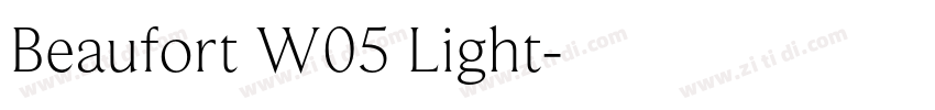 Beaufort W05 Light字体转换